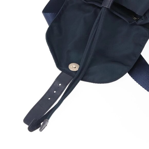 PRADA Backpack Nylon Navy Silver Auth BA6876 - Picture 9 of 16